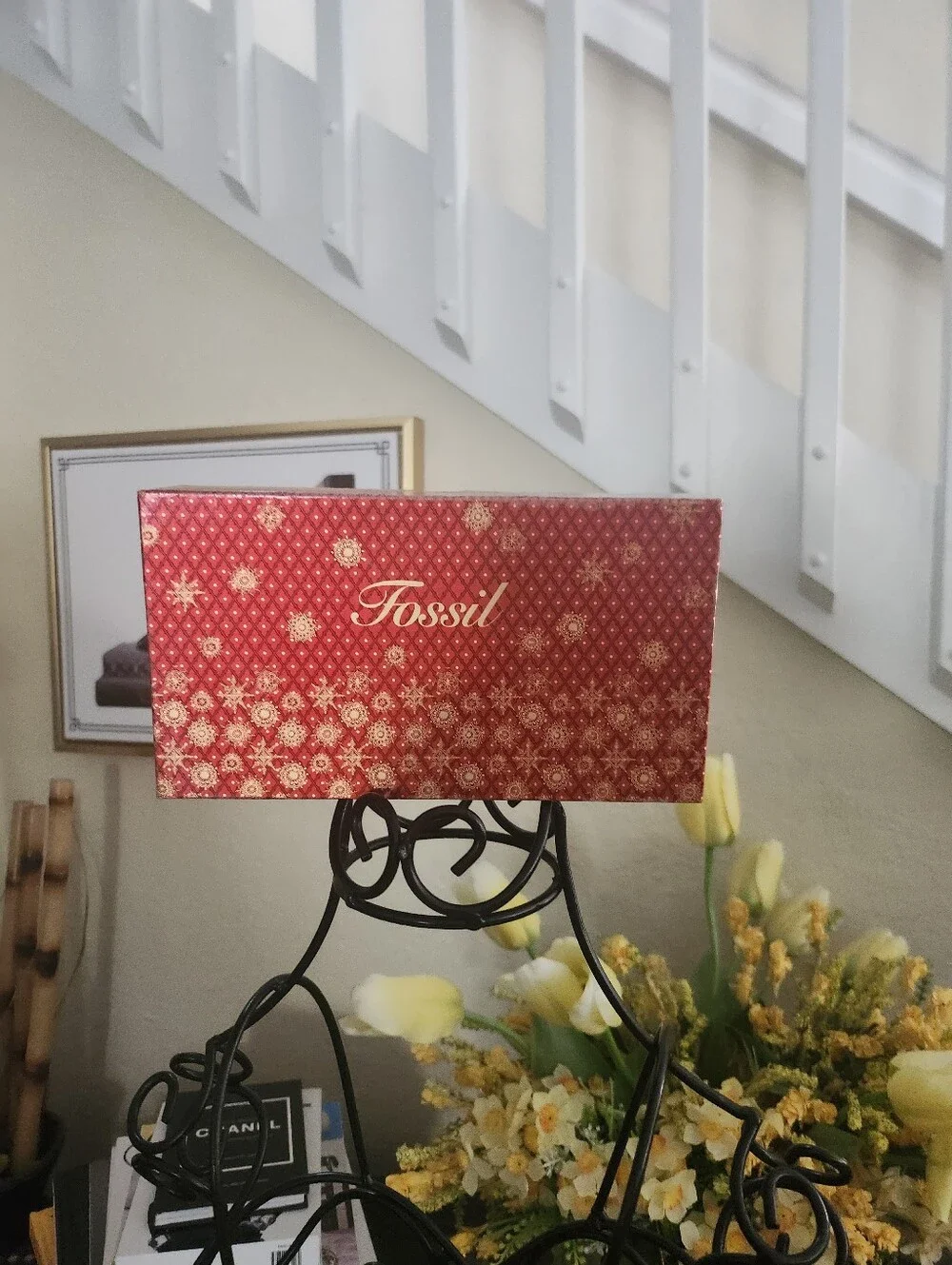 Fossil leather wallet & box - Picture 2 of 6